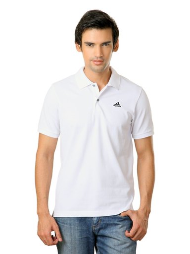 ADIDAS Men White T-shirt
